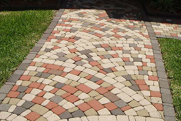interlocking brick pavers